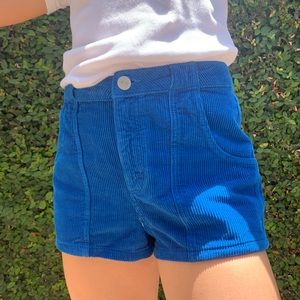 🌟UO BLUE CORDUROY SHORTS🌟